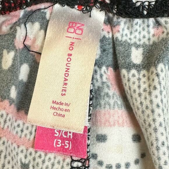 No Boundaries Snowman Christmas Leggings Size Small Red White Black - Picture 5 of 7